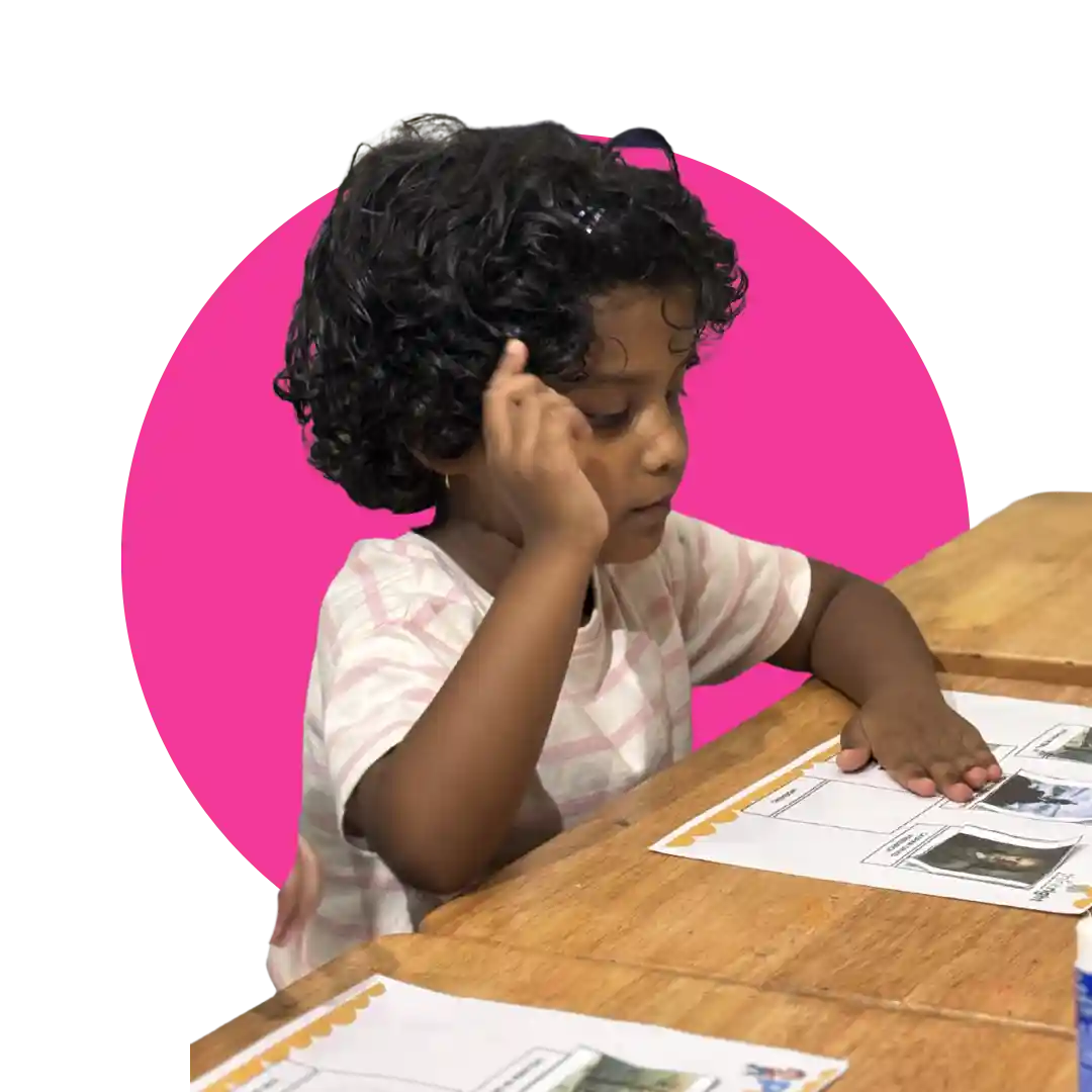 A child in a ThinkRight Elevation session